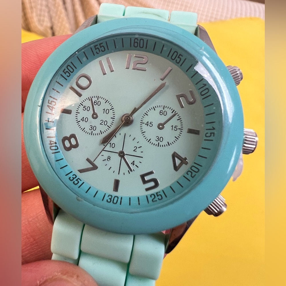 Turquoise Analog Watch